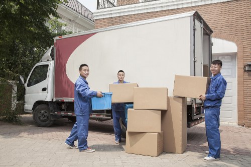 Putney man and van team preparing for rubbish collection