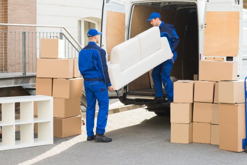 Fully loaded van ready for a move in Putney