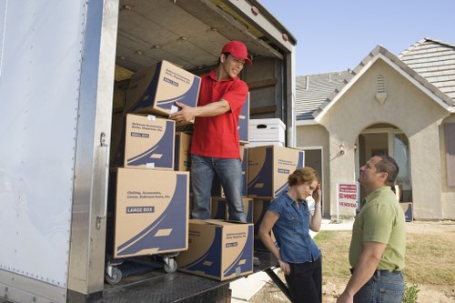 Experienced mover handling furniture in Putney